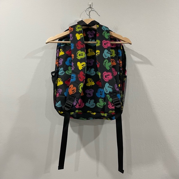 NWT Disneyland Park Exclusive Rainbow Silhouette Face Mickey Mouse Backpack - Picture 2 of 6